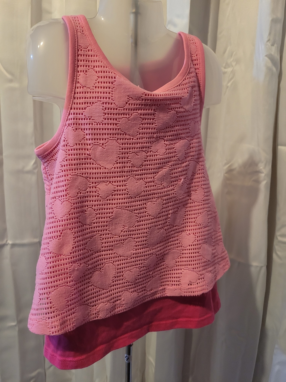 Garanimals Pink Layered Heart Tank Top